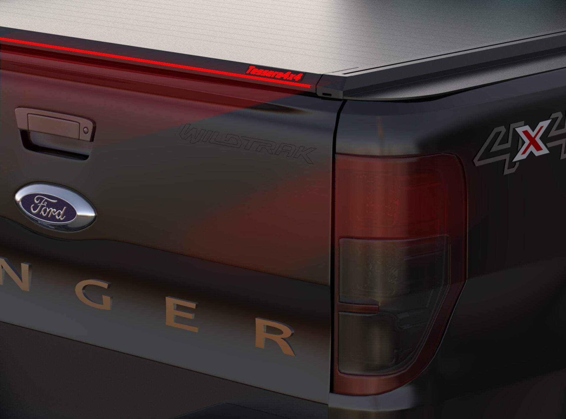 Tessera Roll+ Laderaumabdeckung "Basic" für FORD Ranger XL/XLT D/C ab 2012+ & 2016+ & 2020+ TESS 1406 ROLL black matt