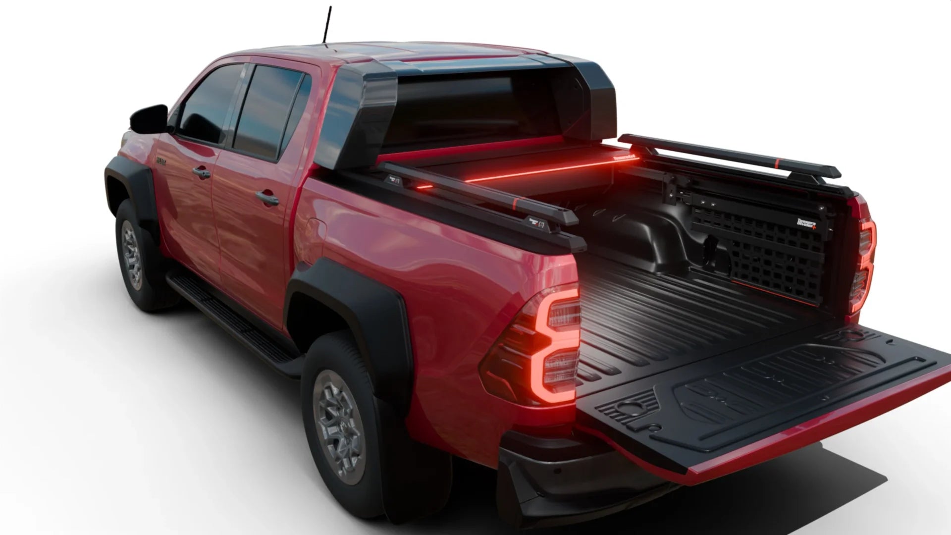 Tessera Roll+ Laderaumabdeckung "Basic" für Toyota Hilux Revo GR II 2025+ mit OEM Überrollbügel TESS 14162 ROLL black matt