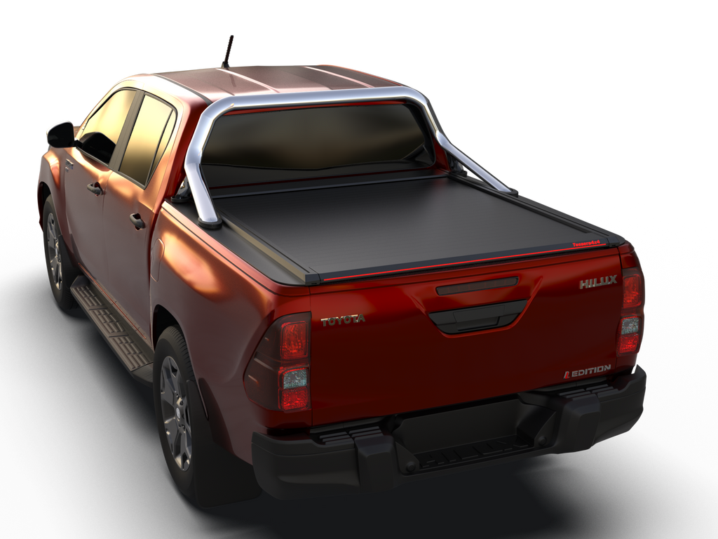 Tessera Roll+ Laderaumabdeckung "Basic" für Toyota Hilux Revo 2016+ mit OEM Überrolbügel D/C TESS 14161 ROLL black matt