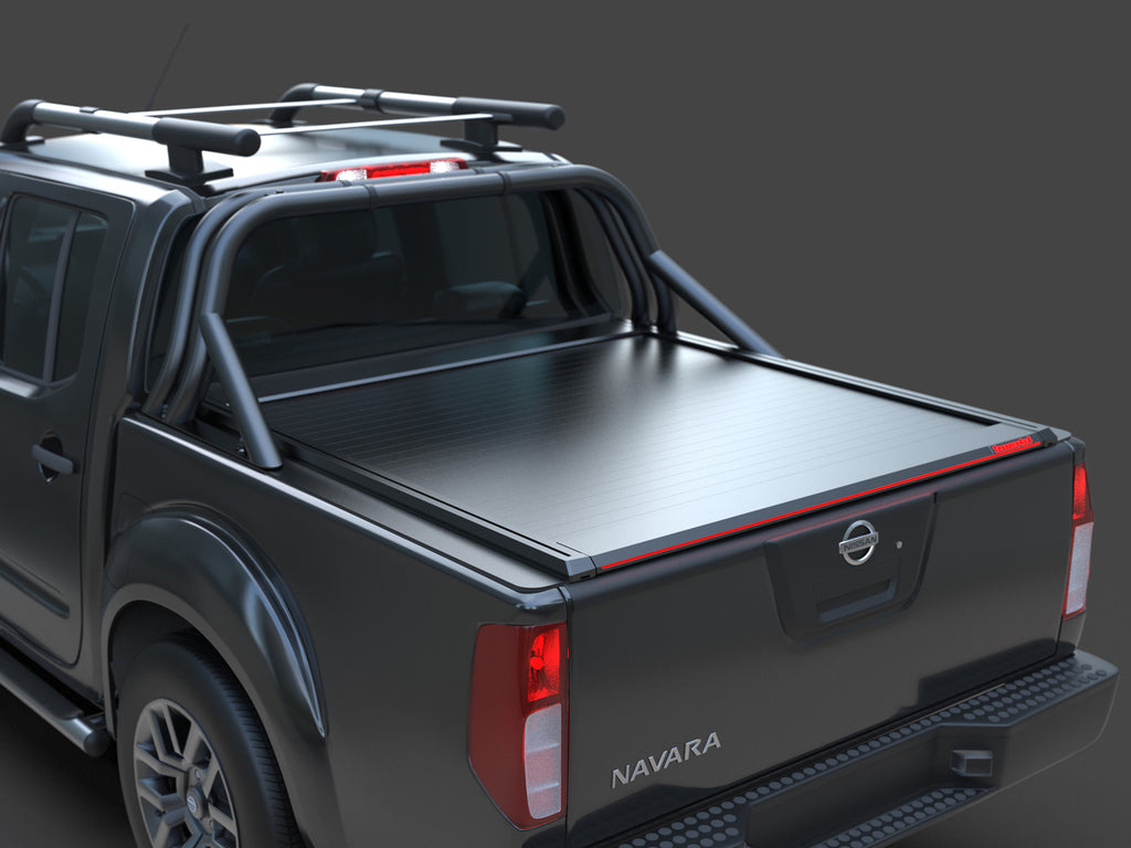 Tessera Roll+ Laderaumabdeckung "Basic" für Nissan Navara D40 (SHORTBED 156cm) D/C Double Cab TESS 140 ROLL black matt