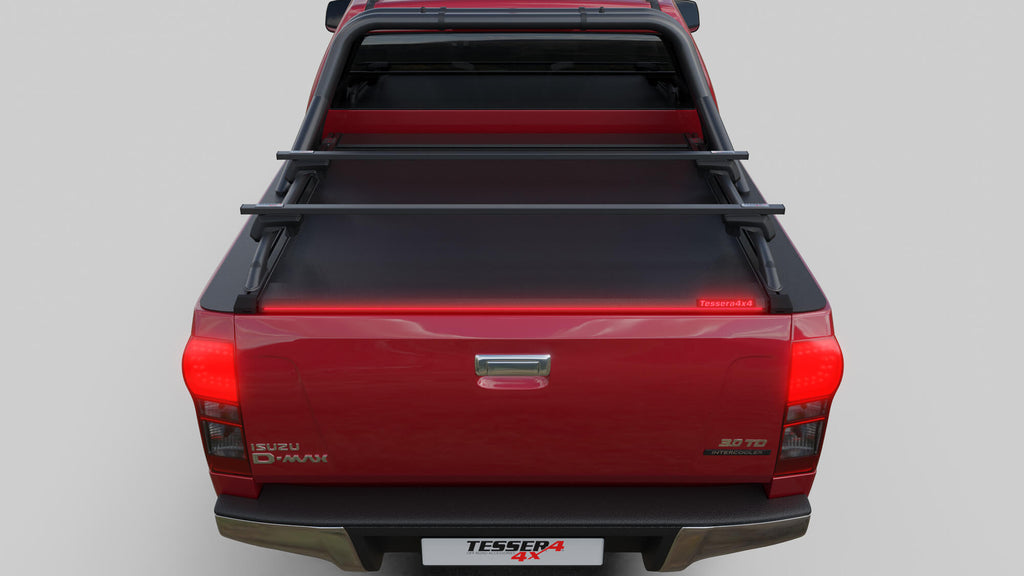 Tessera Roll+ Laderaumabdeckung "Basic" für ISUZU D-Max D/C Double Cab 2012-2020 TESS 1404 ROLL black matt