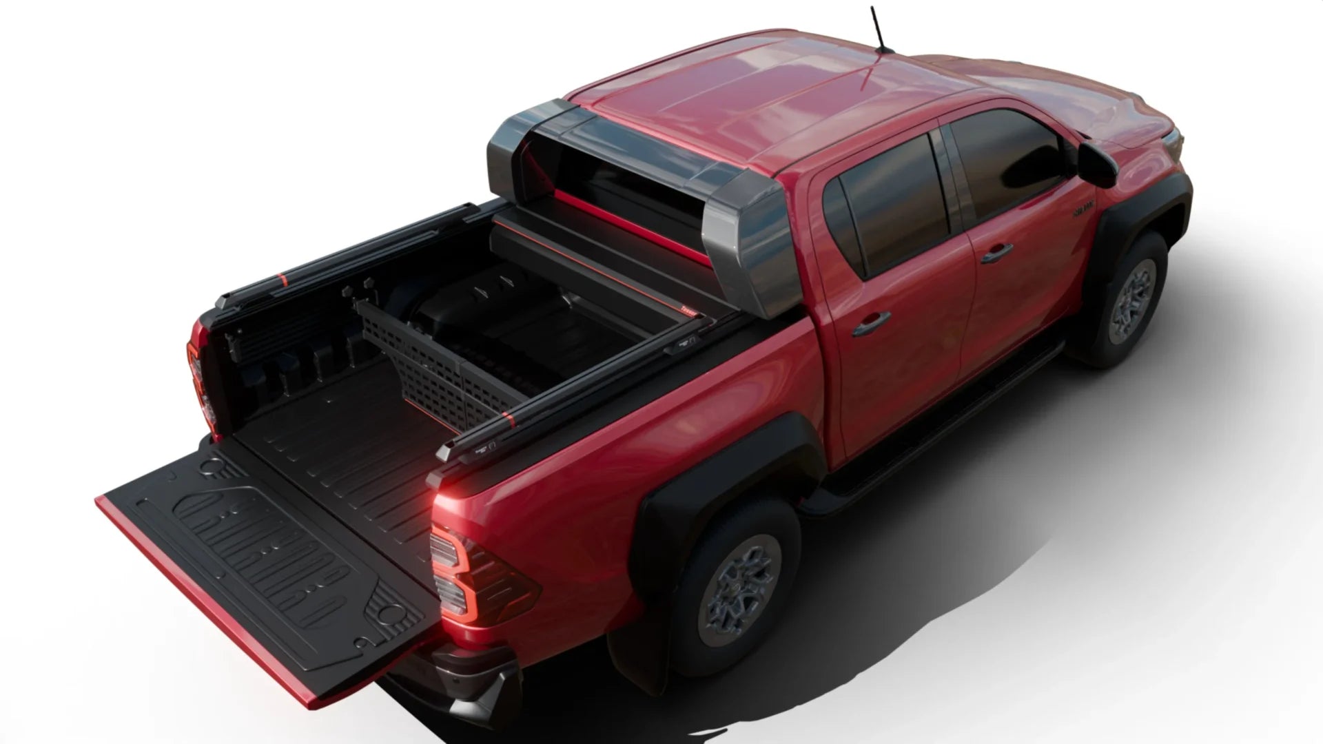 Laderaumabdeckung Tessera SE für Toyota Hilux Revo GR II 2025+ mit OEM Überrollbügel TESS 15162 SE black matt