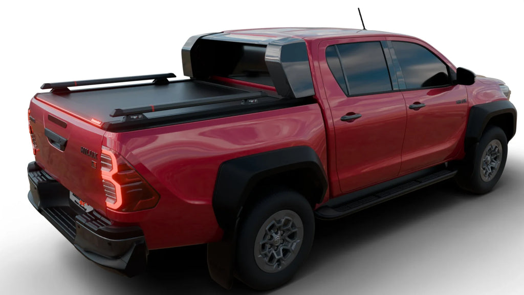 Tessera Roll+ Laderaumabdeckung "Basic" für Toyota Hilux Revo GR II 2025+ mit OEM Überrollbügel TESS 14162 ROLL black matt