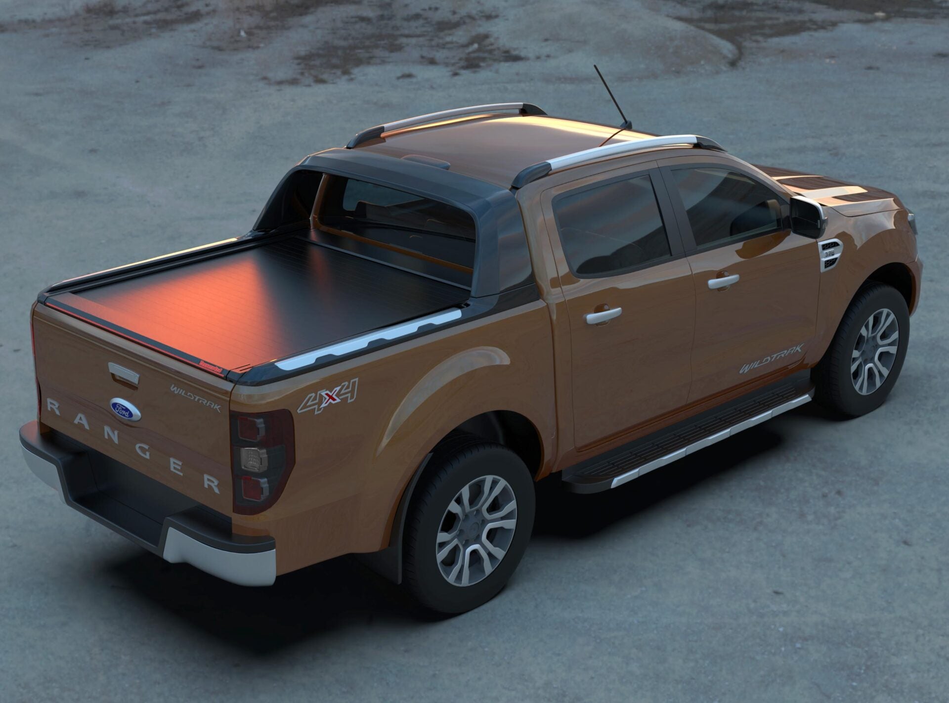 Laderaumabdeckung Tessera SE für Ford Ranger Wildtrak D/C ab 2012+ & 2016+ & 2020+ TESS 1508 SE black matt