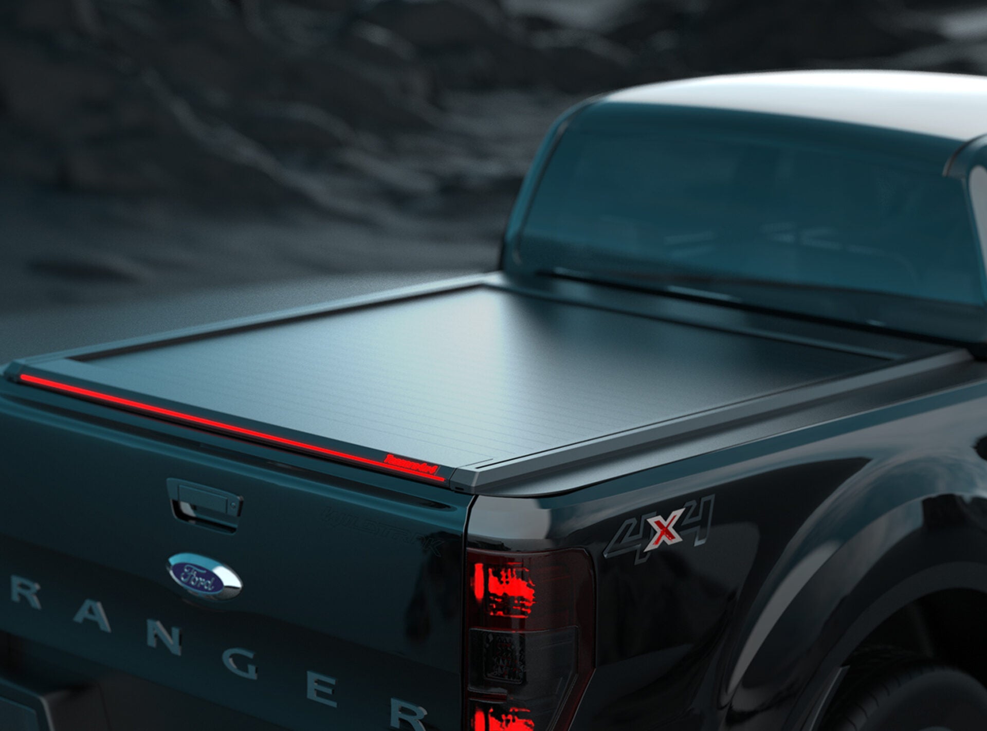 Tessera Roll+ Laderaumabdeckung "Basic" für FORD Ranger XL/XLT S/C ab 2012+ & 2016+ & 2020+ TESS 1407 ROLL black matt