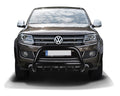 Schwarzer Frontschutzbügel mit Unterfahrschutz passend für VW Amarok (2010-2020)