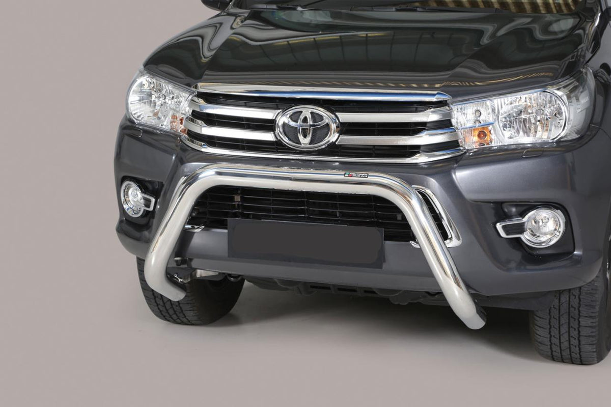 Edelstahl Frontschutzbügel Ø 76 mm passend für Toyota Hilux (2016-2020)