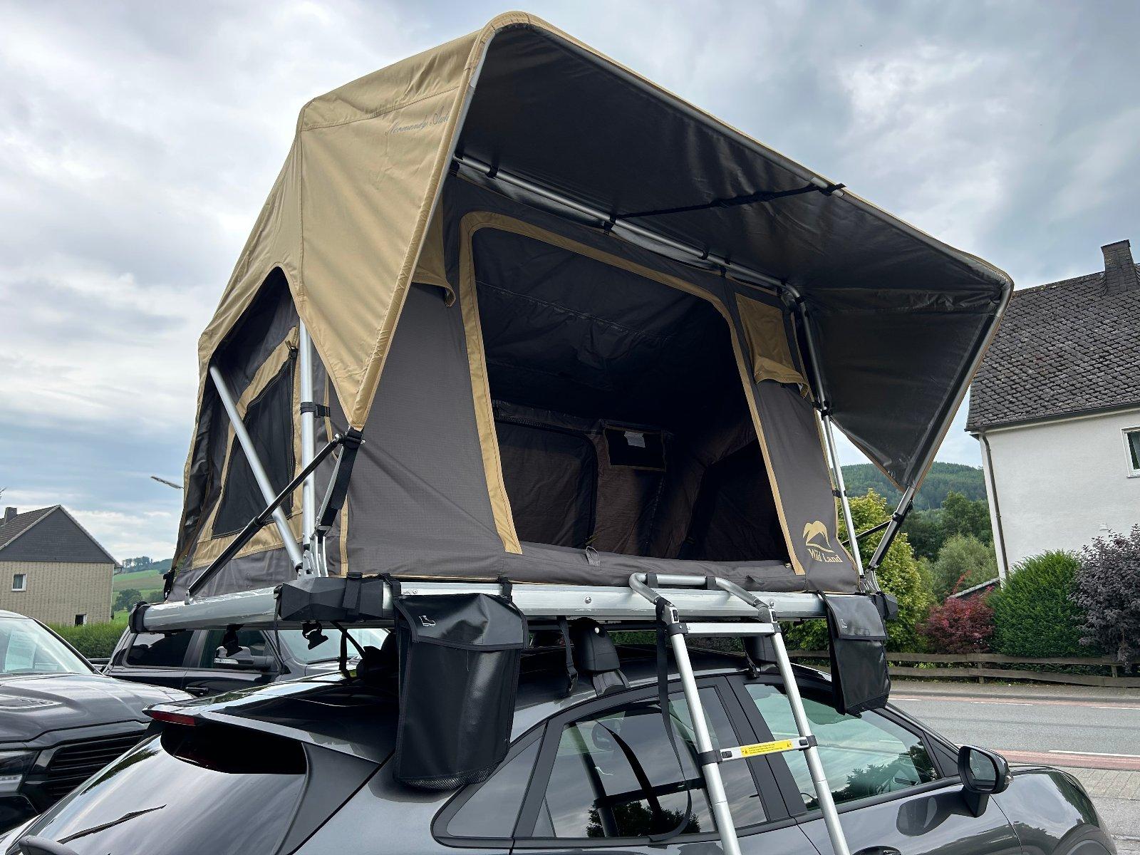 Dachzelt WildLand Normandy Sky Auto 140 mit Vorzelt