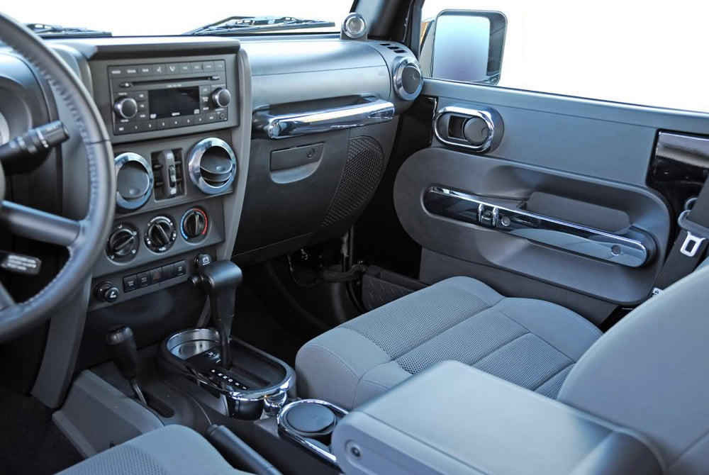 Innenausstattung Kunststoff verchromt passend für Jeep Wrangler JK (2007-2010) 4-Türer Automatik