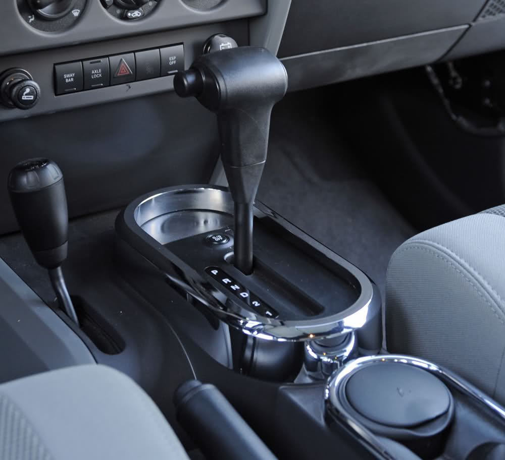 Schaltkonsolen Cover passend für Jeep Wrangler JK (2007-2010) Automatikgetriebe