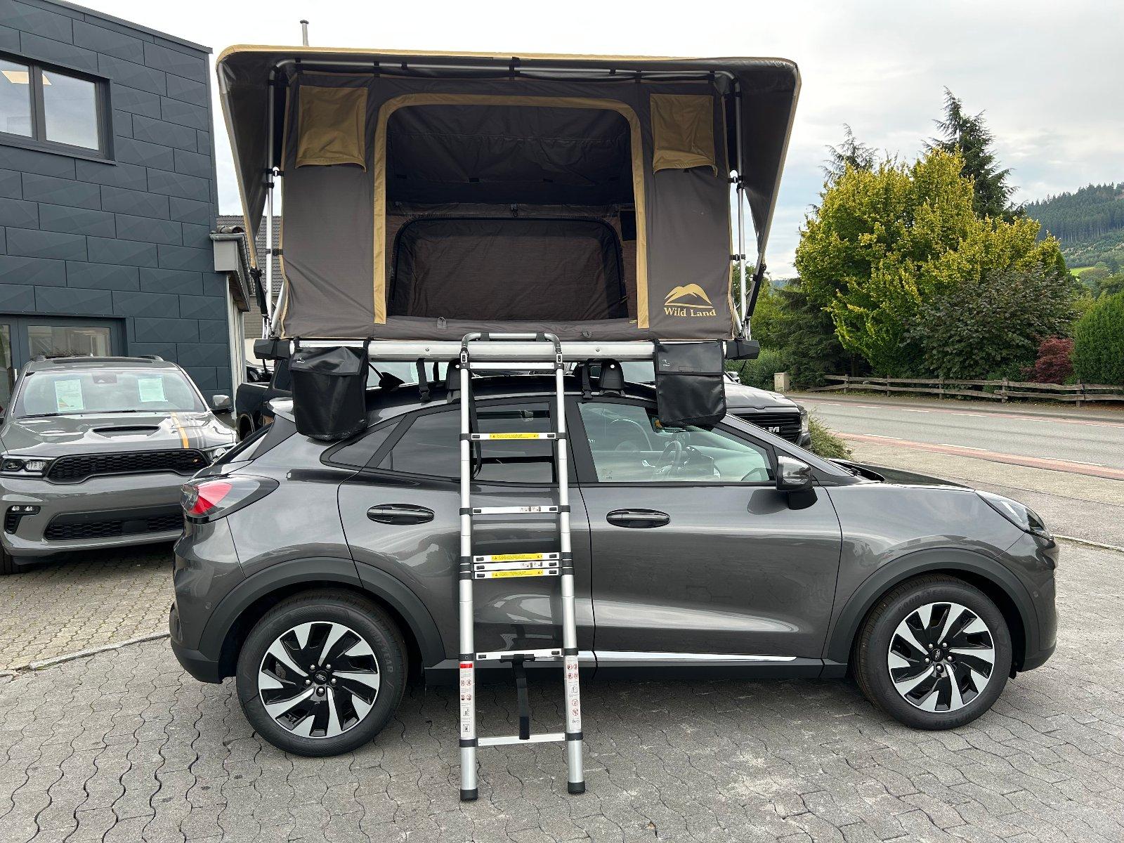 Dachzelt WildLand Normandy Sky Auto 140 mit Vorzelt