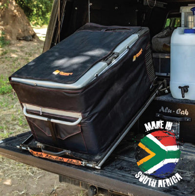 Alu-Cab Kühlboxauszug mit Kippfunktion 50L, Schwarz