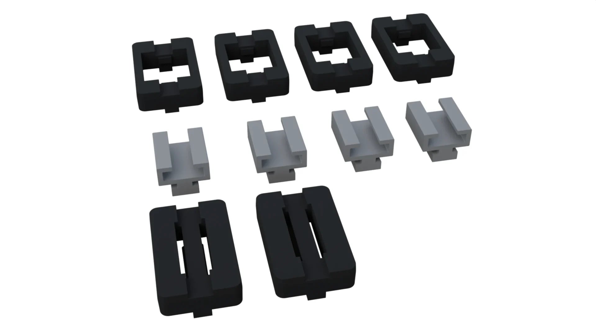 Set-Adapter für die T-Nuten der Tessera Bar+ / Tower+, kompatibel mit Zubehör von Drittanbietern