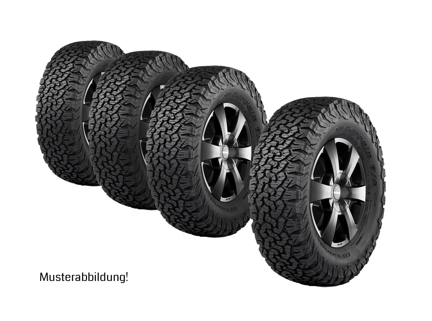 Komplettradsatz WP 16x7,5 mit BF Goodrich AT KO2