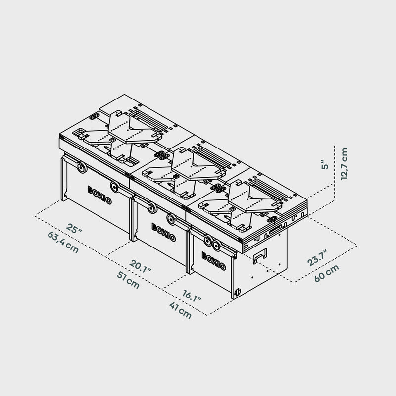 BOXIO RACK BOX + BED BUNDLE XXL