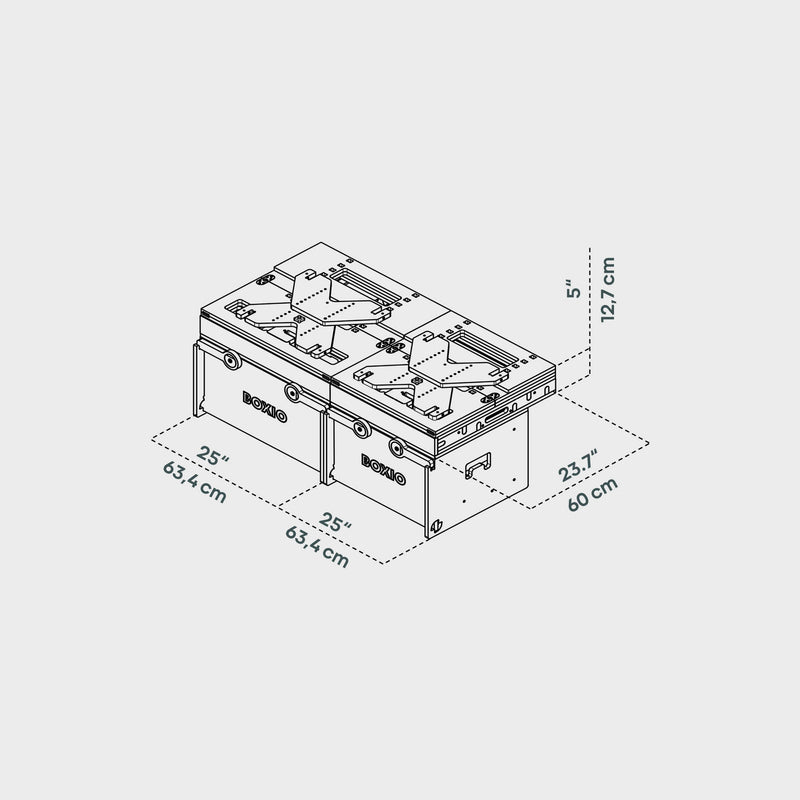BOXIO RACK BOX + BED BUNDLE XL