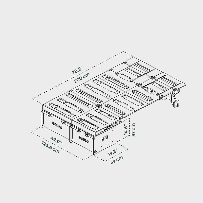 BOXIO RACK BOX + BED BUNDLE XL
