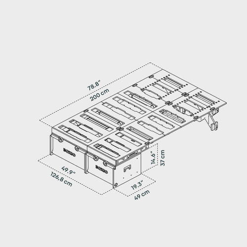 BOXIO RACK BOX + BED BUNDLE XL