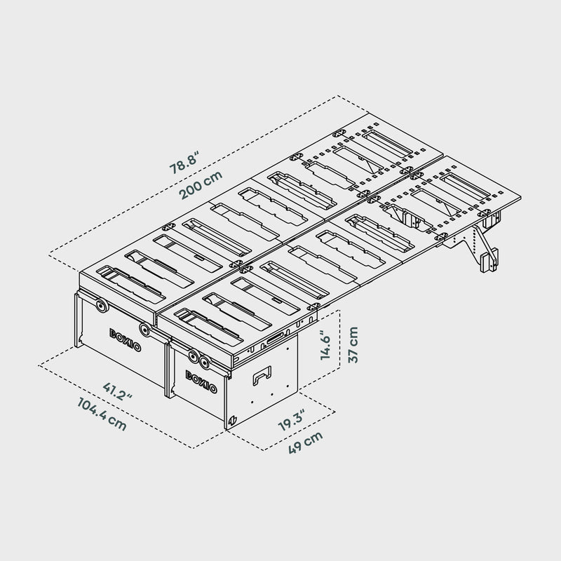 BOXIO RACK BOX + BED BUNDLE M