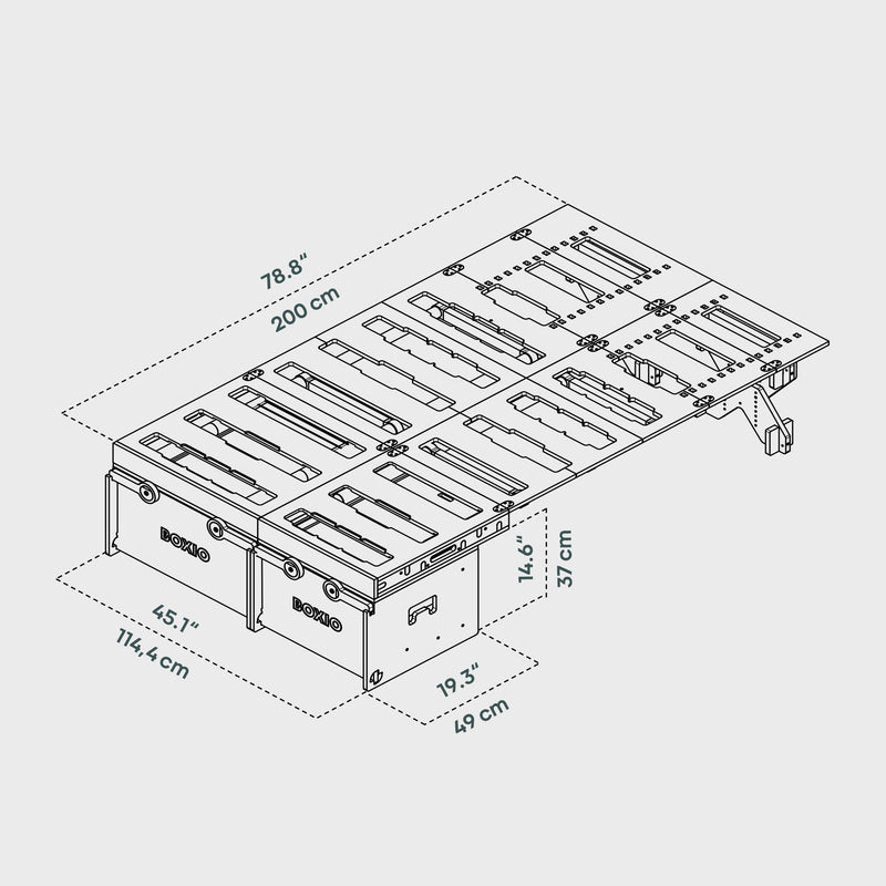 BOXIO RACK BOX + BED BUNDLE L