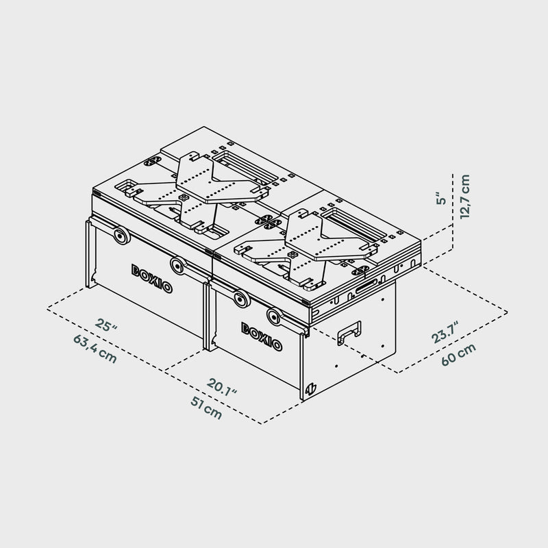 BOXIO RACK BOX + BED BUNDLE L
