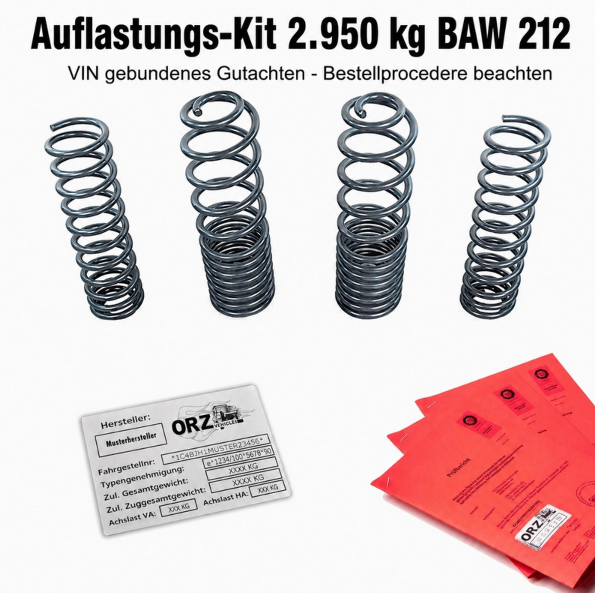 BAW 212 Auflastung 2.950kg