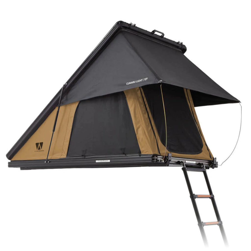 Vickywood Alu Triangle Hartschalen Dachzelt CUMARU LIGHT 127 goldbraun