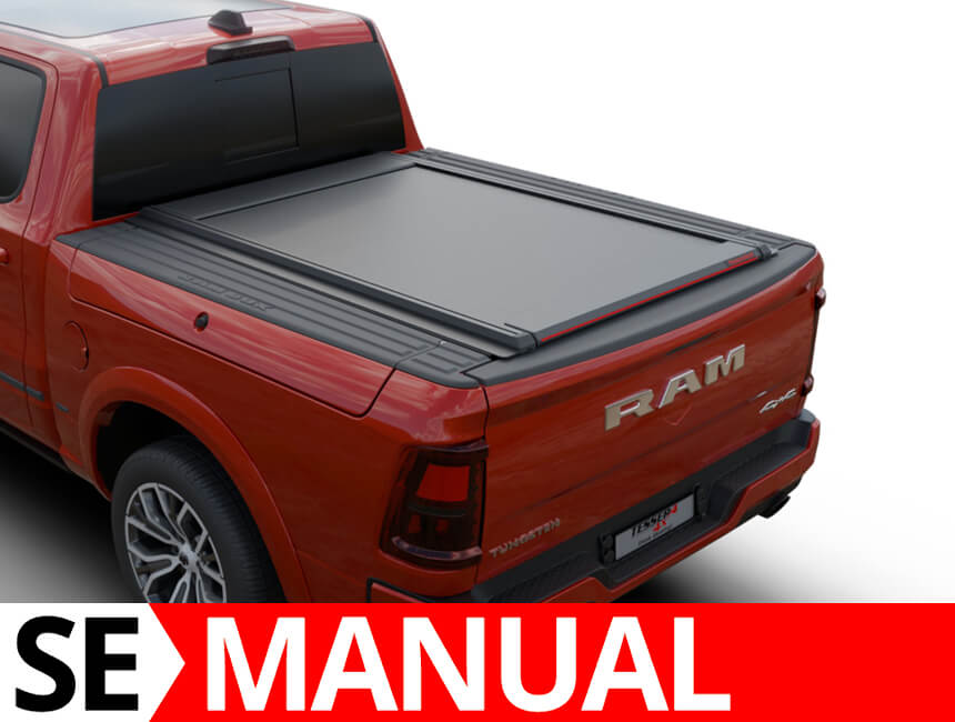 Laderaumabdeckung Tessera SE für Dodge Ram RamBox 2019+ short bed (1500 - 1500 TRX - 1500 CLASSIC) TESS 15240 SE black matt