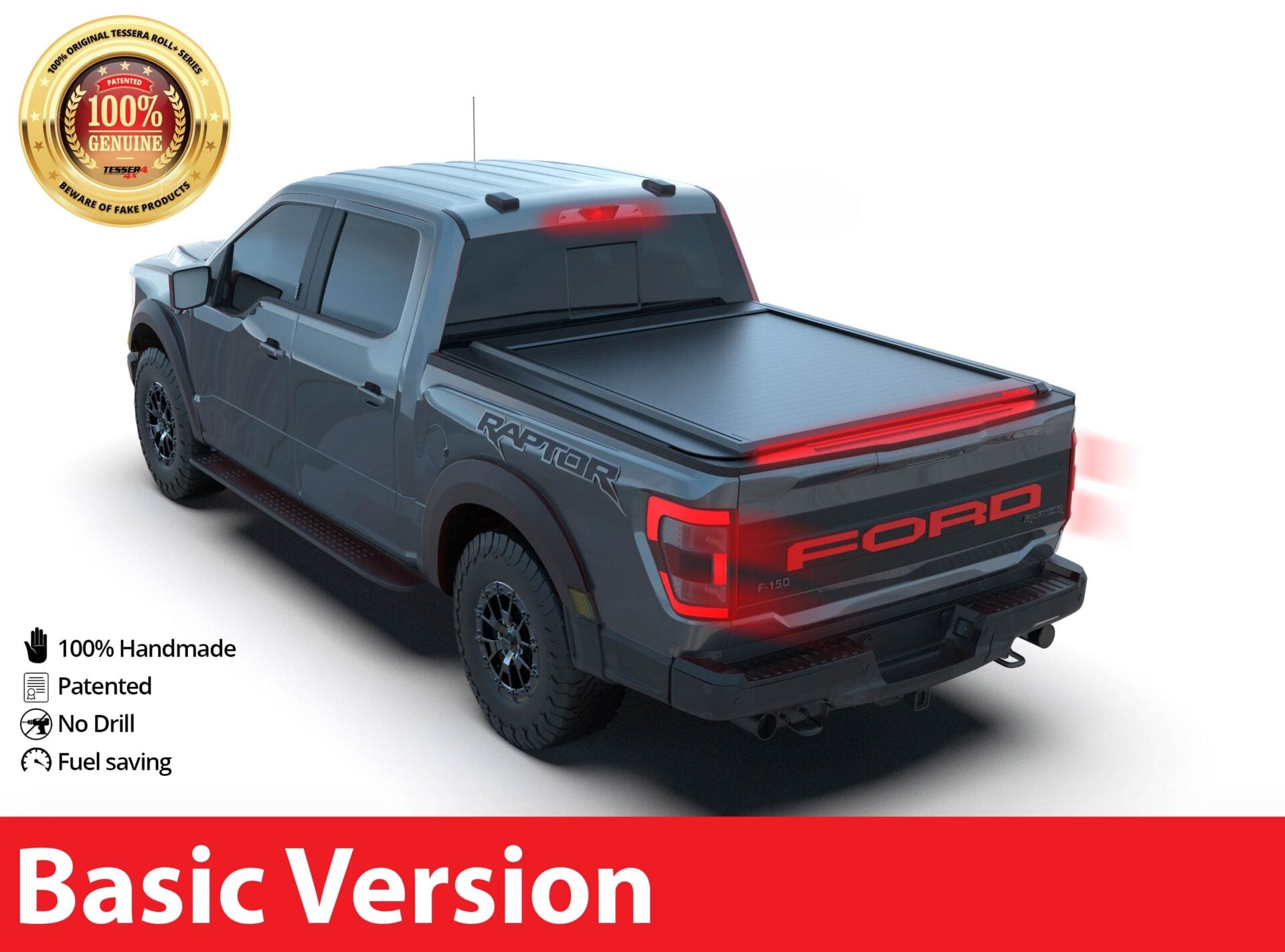 Tessera Roll+ Laderaumabdeckung "Basic" für FORD F-150 2015+ / Lightning 2023+ 6.5 feet TESS 14212 ROLL black matt