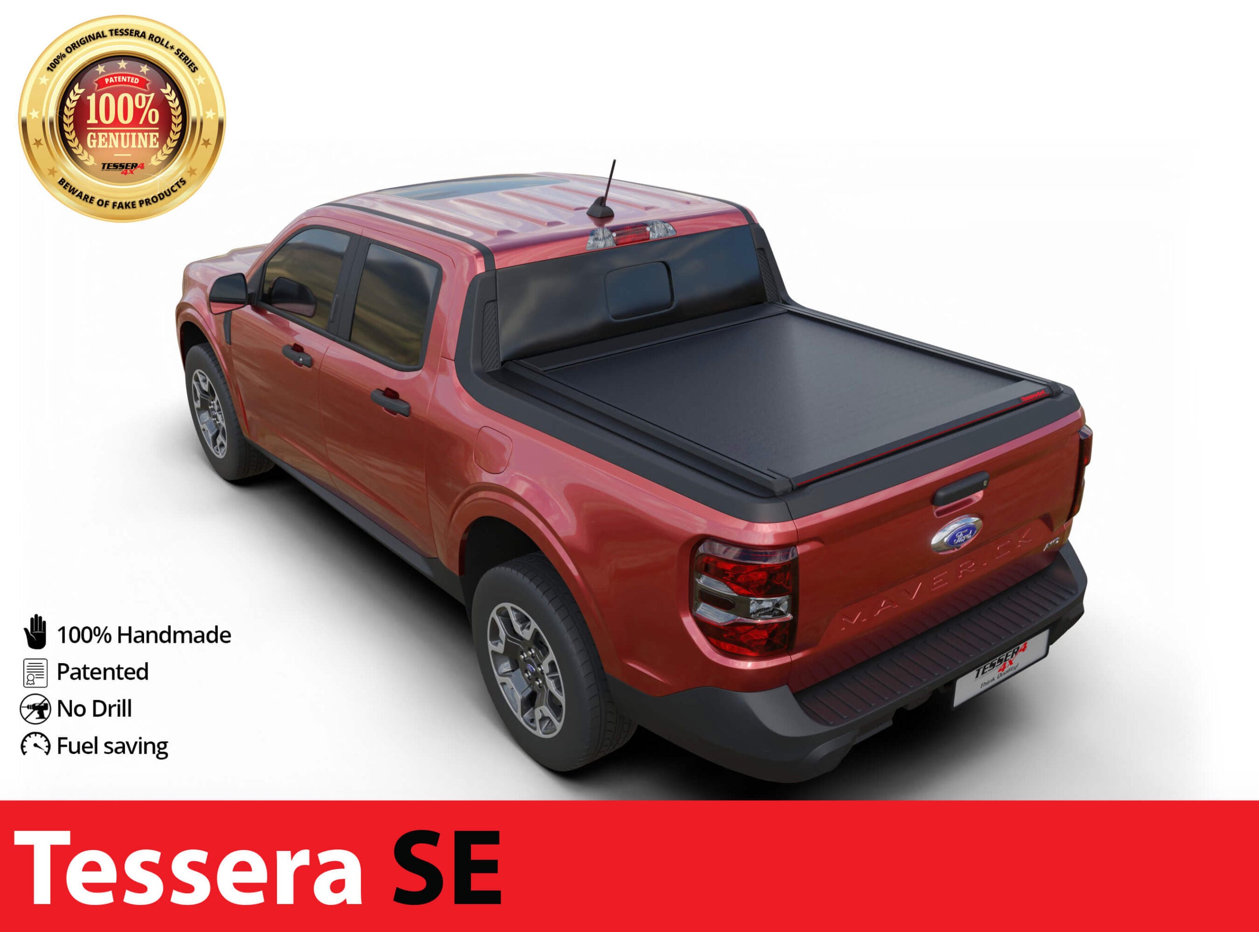Laderaumabdeckung Tessera SE für Ford Maverick 2022+ SuperCrew TESS 1539 SE black matt