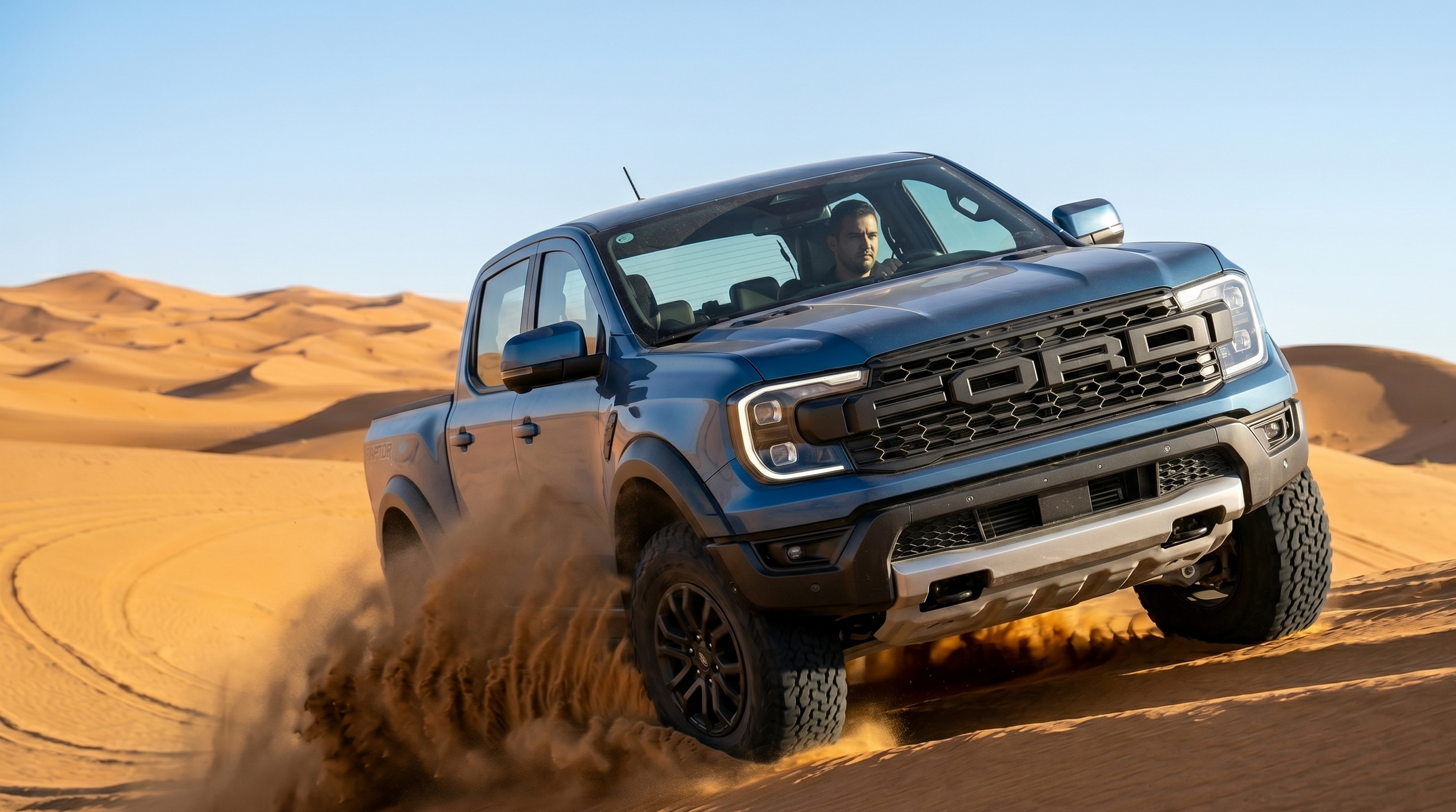 Ford Ranger in den Dünen 