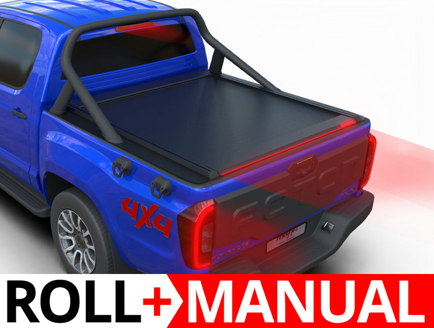 Tessera Roll+ Laderaumabdeckung "Basic" für Foton Tunland G7 2019+ mit OEM Rollbar TESS 14401 ROLL black matt