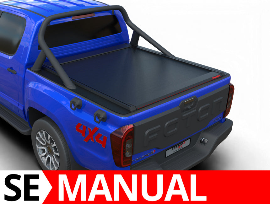 Laderaumabdeckung Tessera SE für Foton Tunland G7 2019+ mit OEM Rollbar TESS 15401 SE black matt