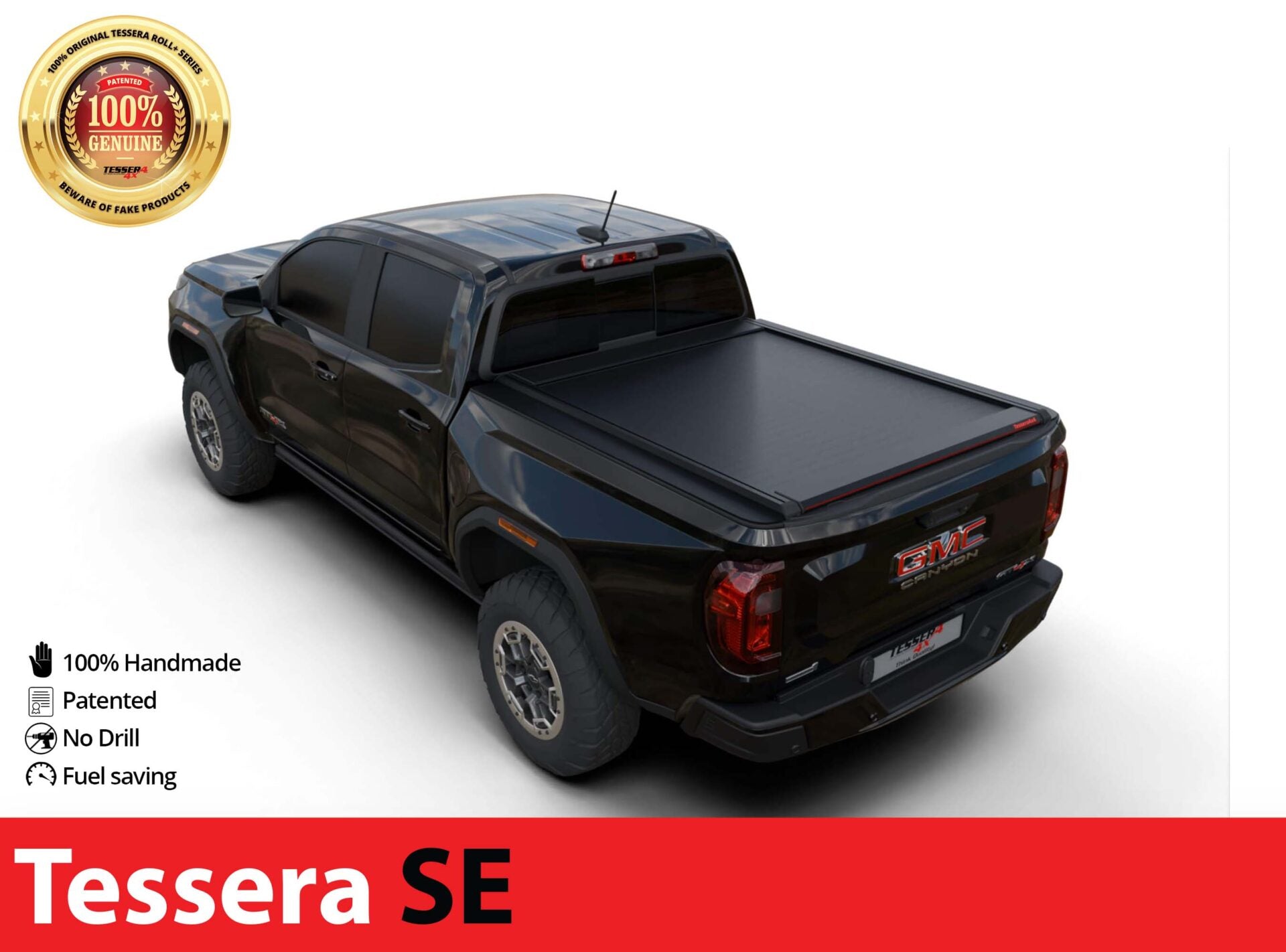 Laderaumabdeckung Tessera SE für GMC Canyon 2023+ short box crew cab TESS 1535 SE black matt