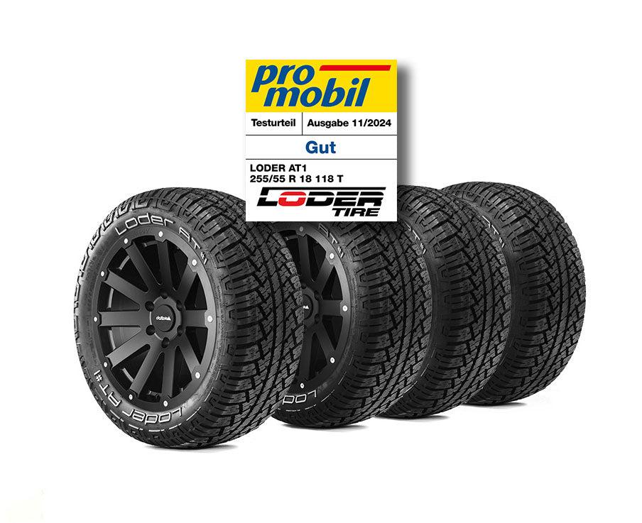 Komplettradsatz Hanma 18x9 | Loder AT1 255/55R18