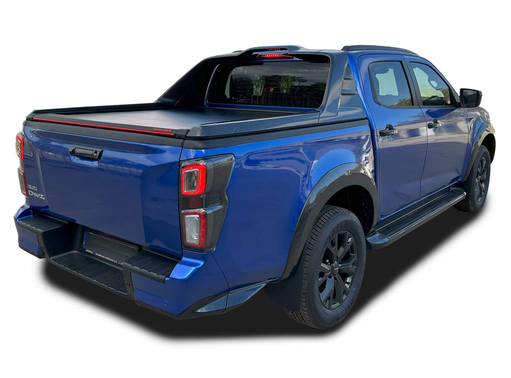 Tessera Roll+ Laderaumabdeckung "Basic" für ISUZU D-Max 2021-2024 D/C mit OEM Rolllbar TESS 140411 ROLL black matt