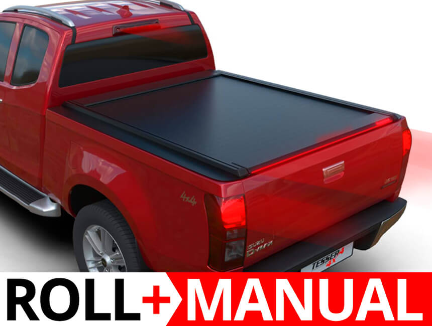 Tessera Roll+ Laderaumabdeckung "Basic" für ISUZU D-Max S/C Space Cab 2012-2020 TESS 1405 ROLL black matt