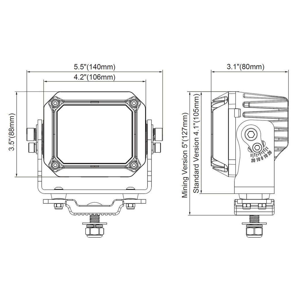 LTPRTZ INDUSTRIAL - Arbeitsscheinwerfer Flut 60 Watt