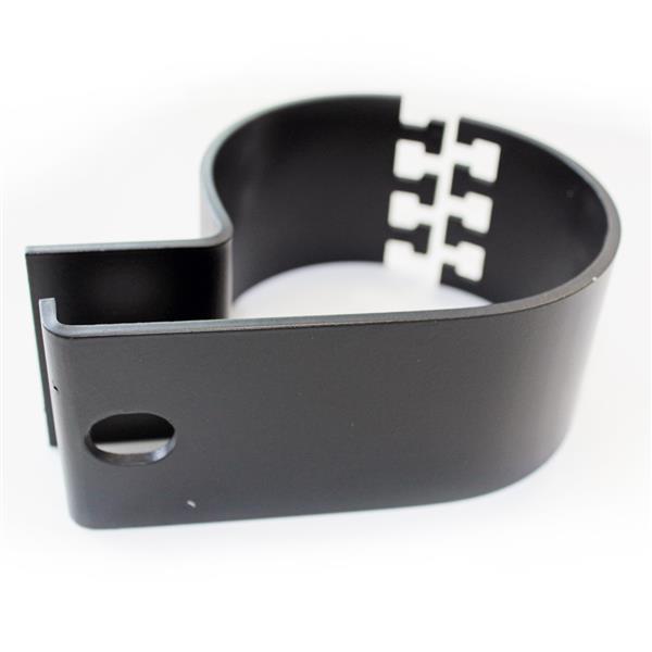 LTPRTZ LED Lampenhalter Rundrohr Schelle schwarz 60mm