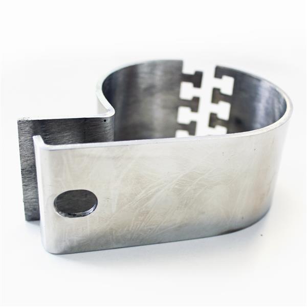 LTPRTZ LED Lampenhalter Rundrohr Schelle chrome 51mm
