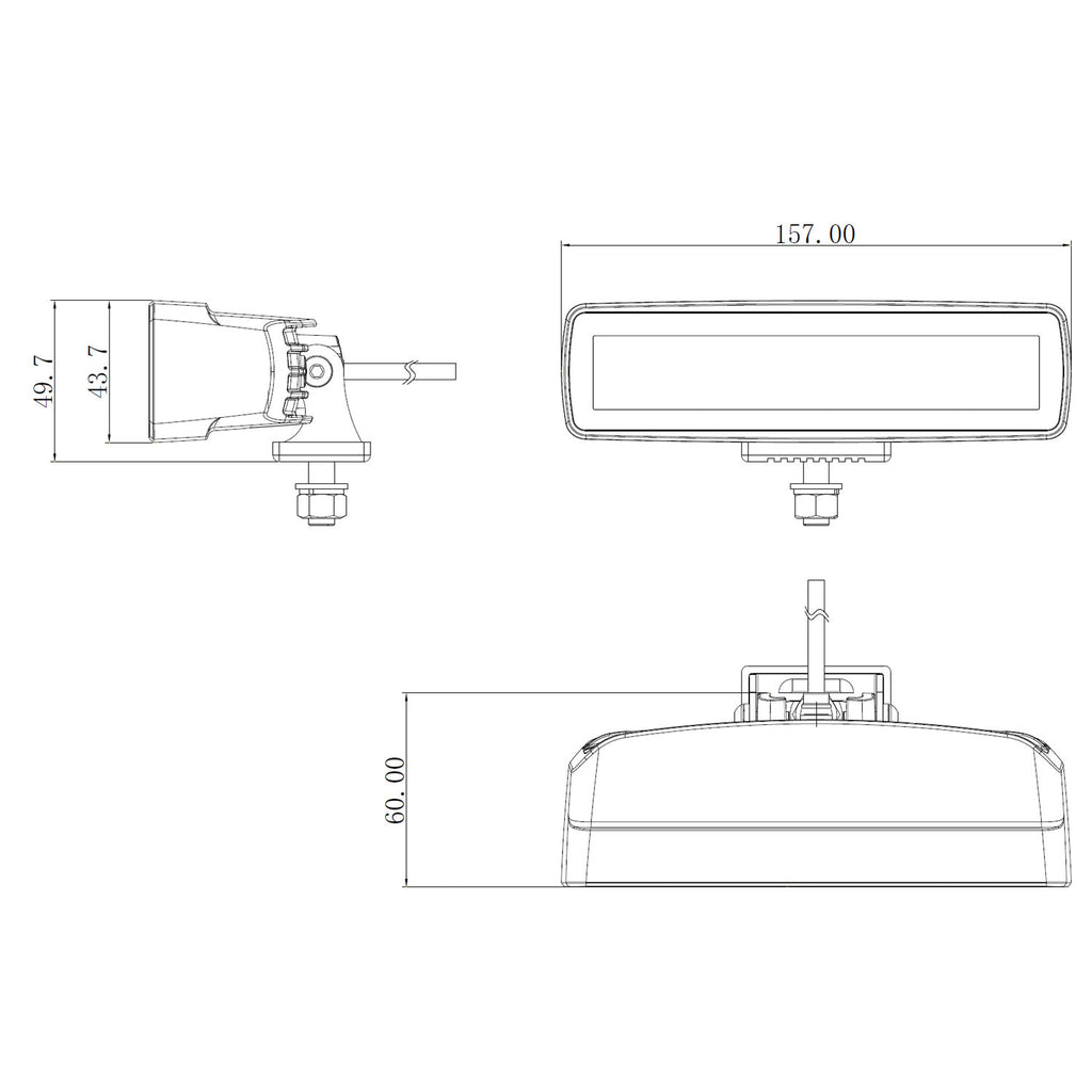 LTPRTZ TAIL 6 Zoll - Mulitfunktionale Signalleuchte E-Zulassung