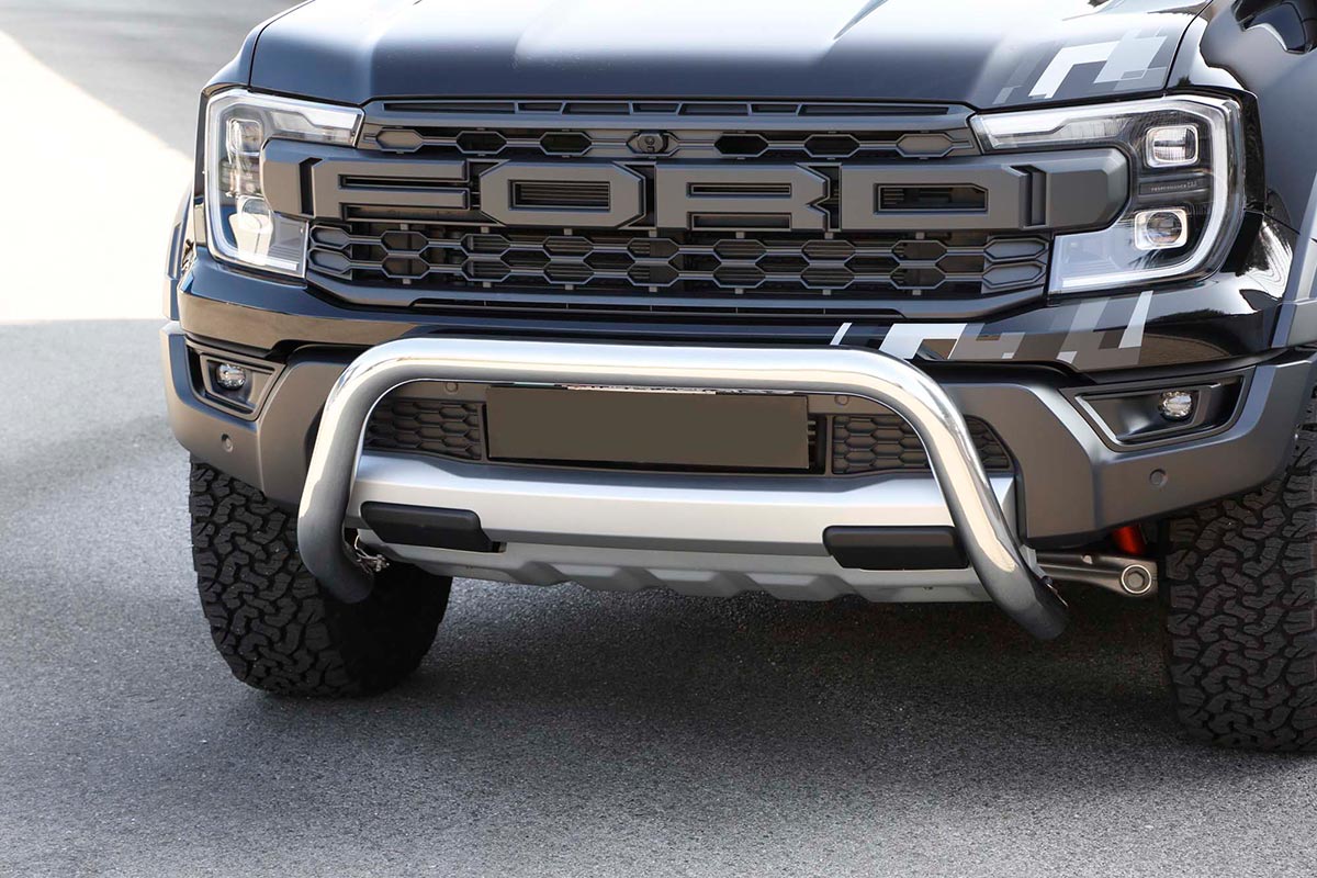 Front Bar Raptor polished 76mm