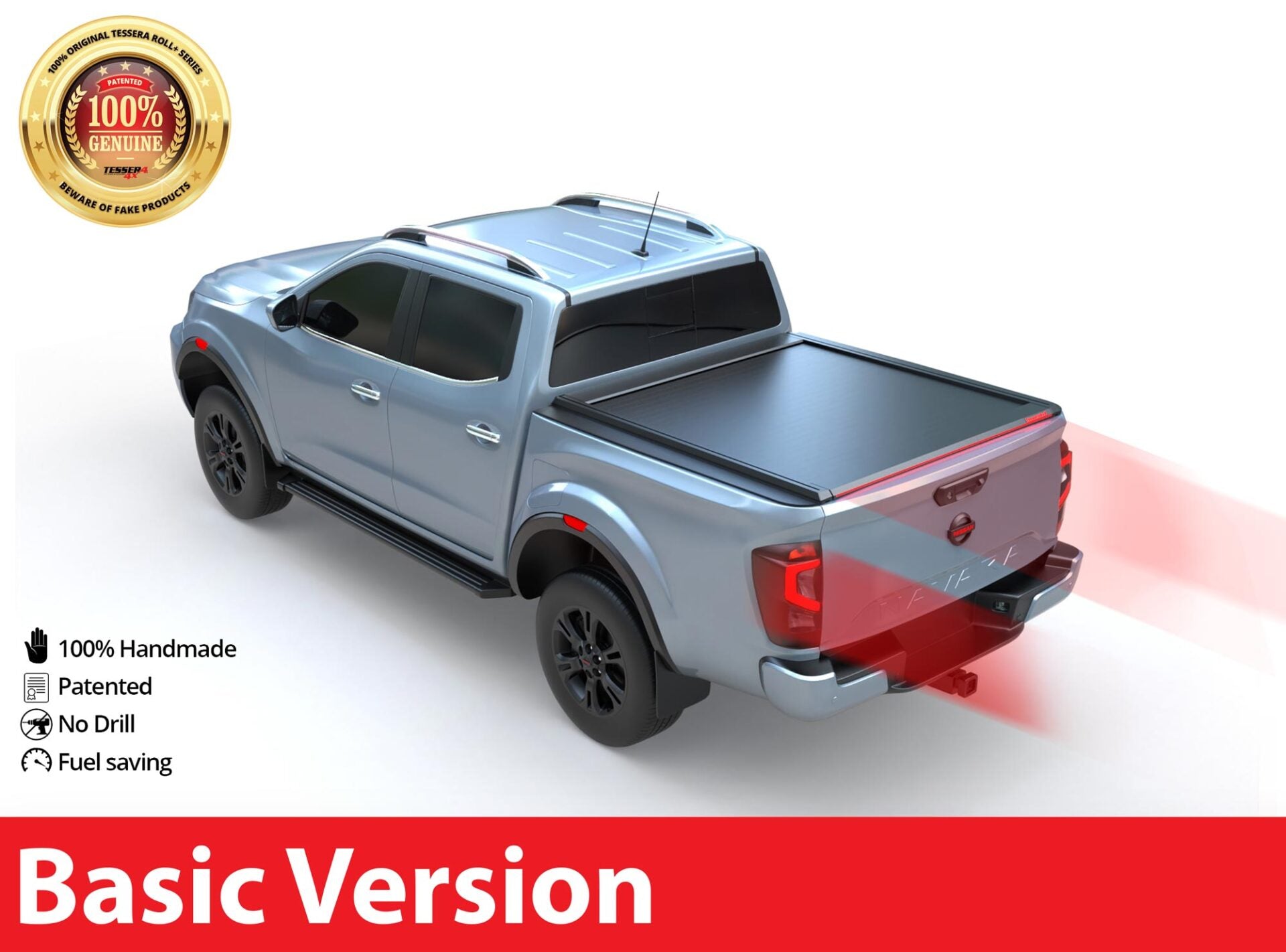 Tessera Roll+ Laderaumabdeckung "Basic" für Nissan Navara 2023+ (kein EU-Modell) TESS 1414 ROLL black matt
