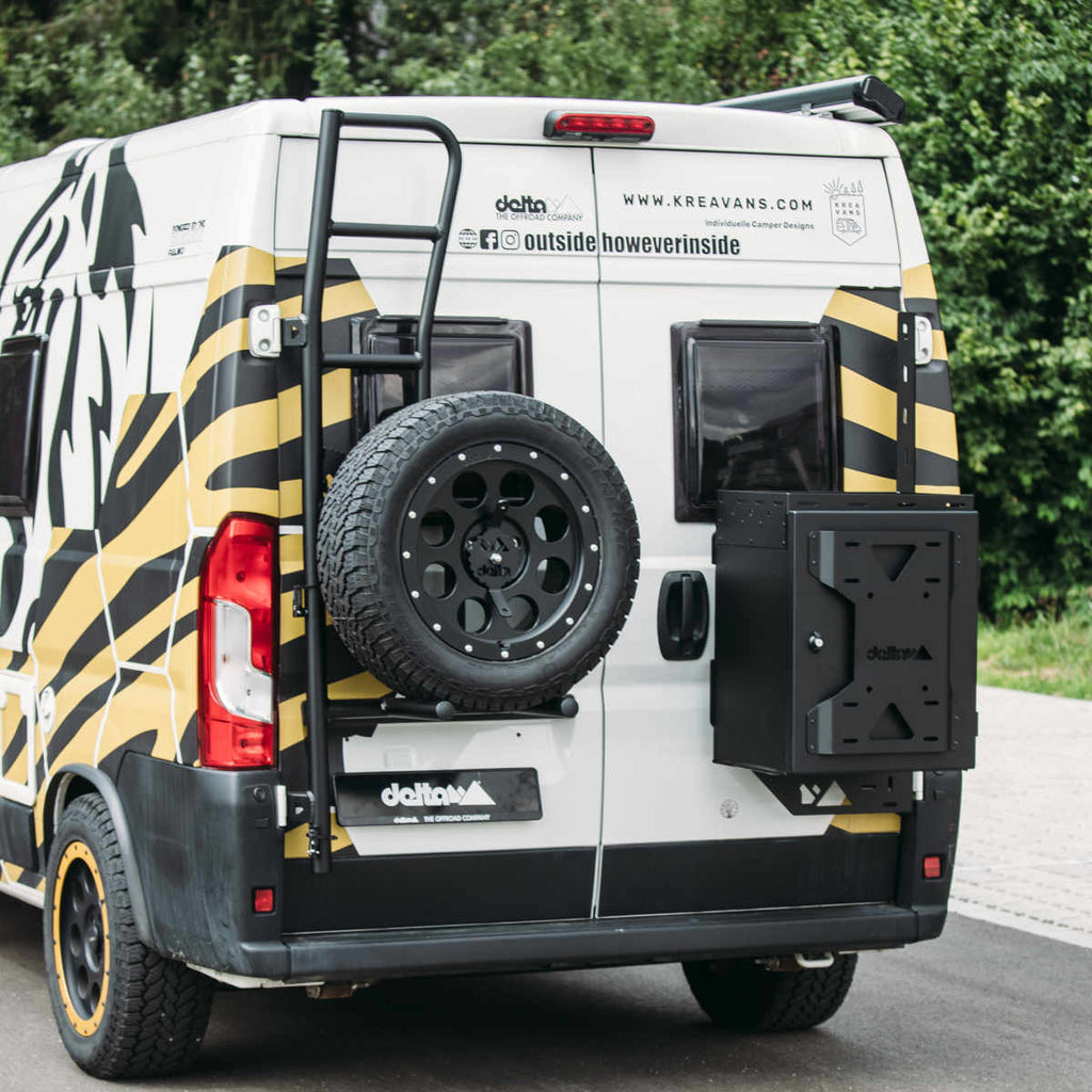 Reserveradleiter Fahrerseite