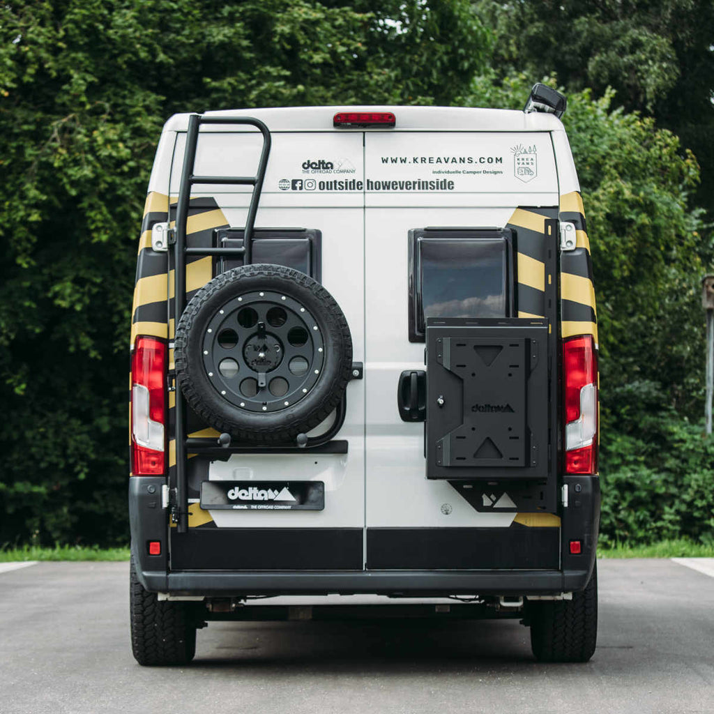 Reserveradleiter Fahrerseite