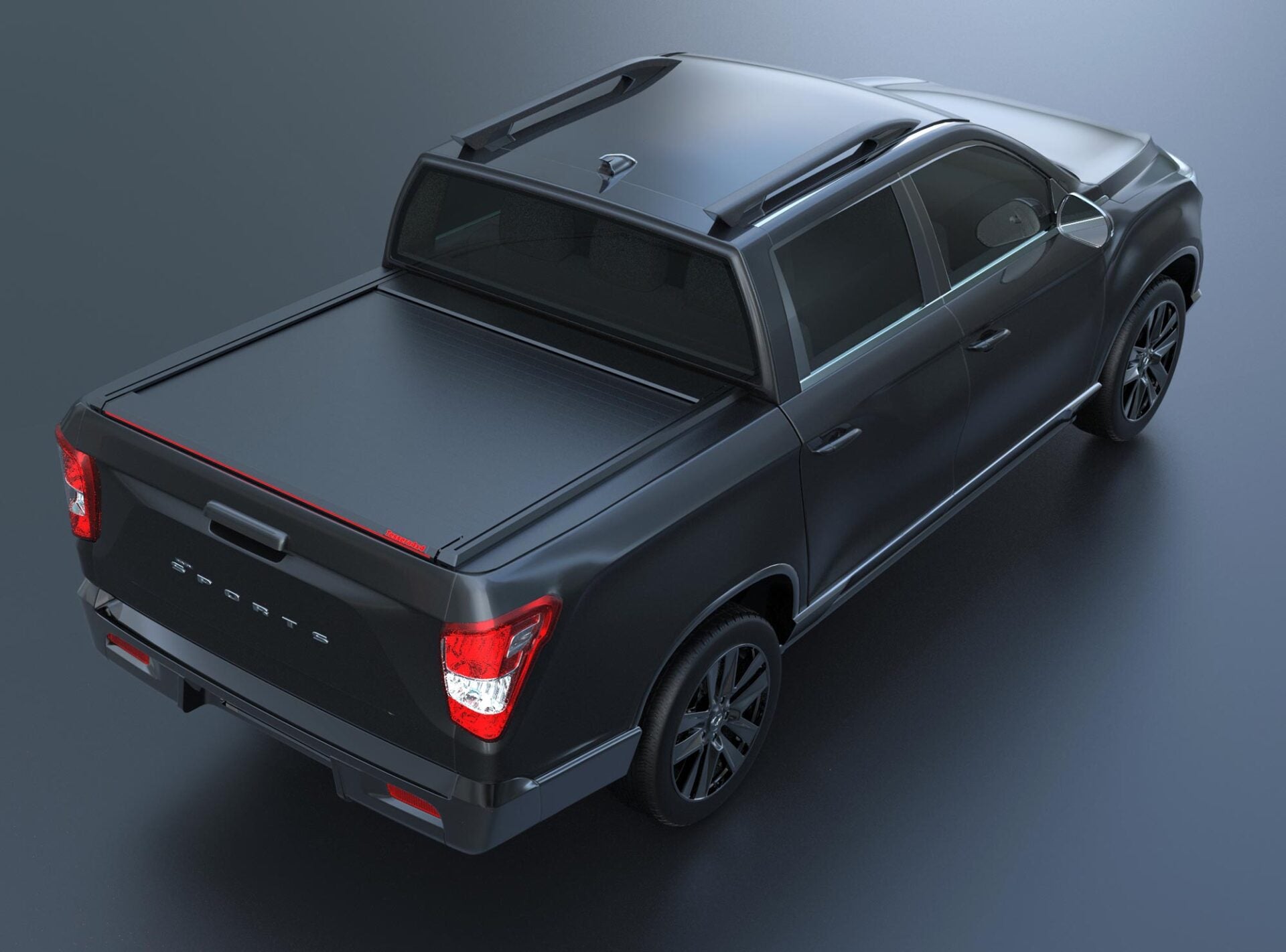 Tessera Roll+ Laderaumabdeckung "Basic" für SsangYong Musso Rexton Sports 2018+ D/C TESS 14082 ROLL black matt