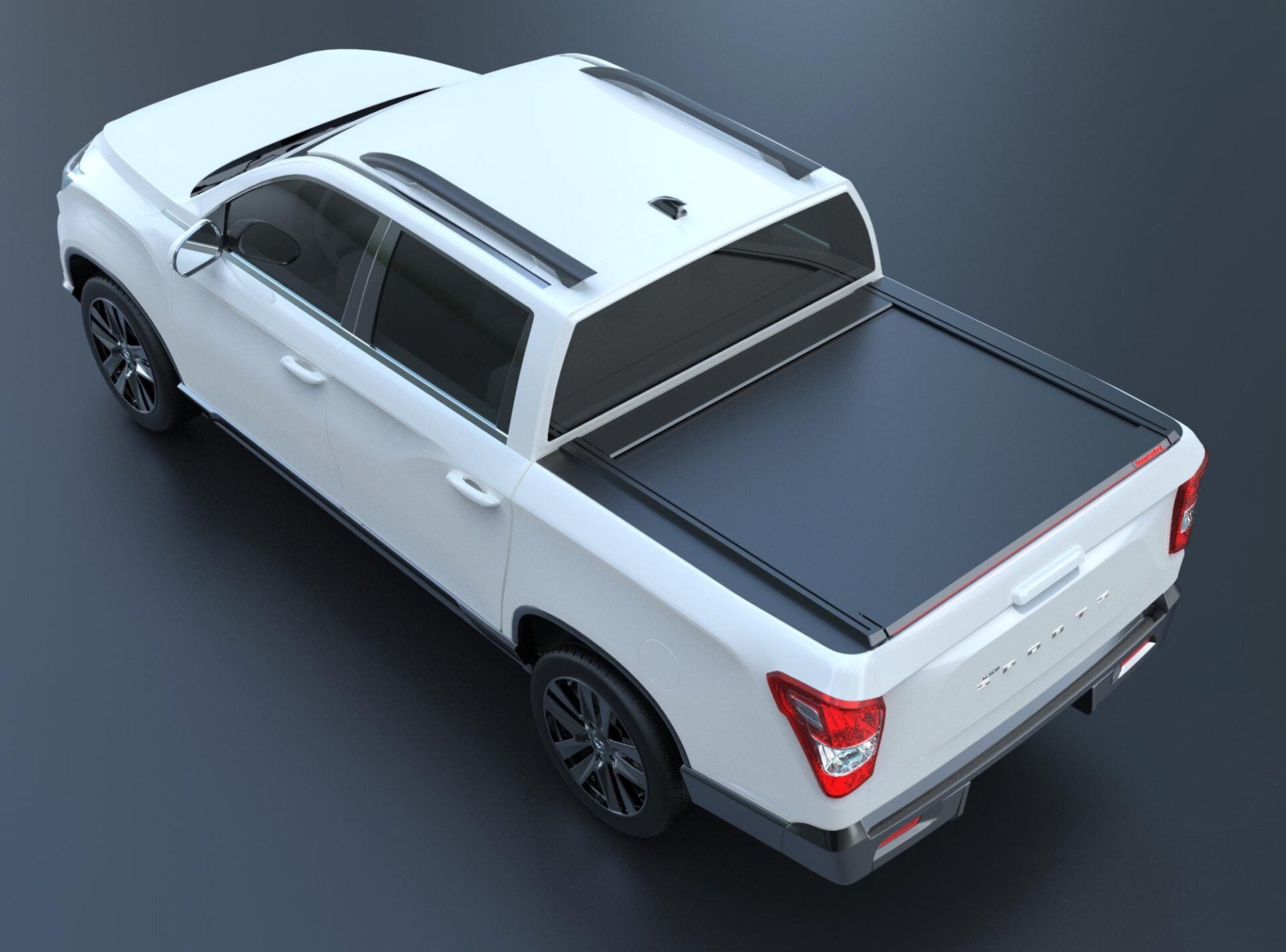 Tessera Roll+ Laderaumabdeckung "Basic" für SsangYong Musso Rexton Sports 2018+ D/C TESS 14082 ROLL black matt