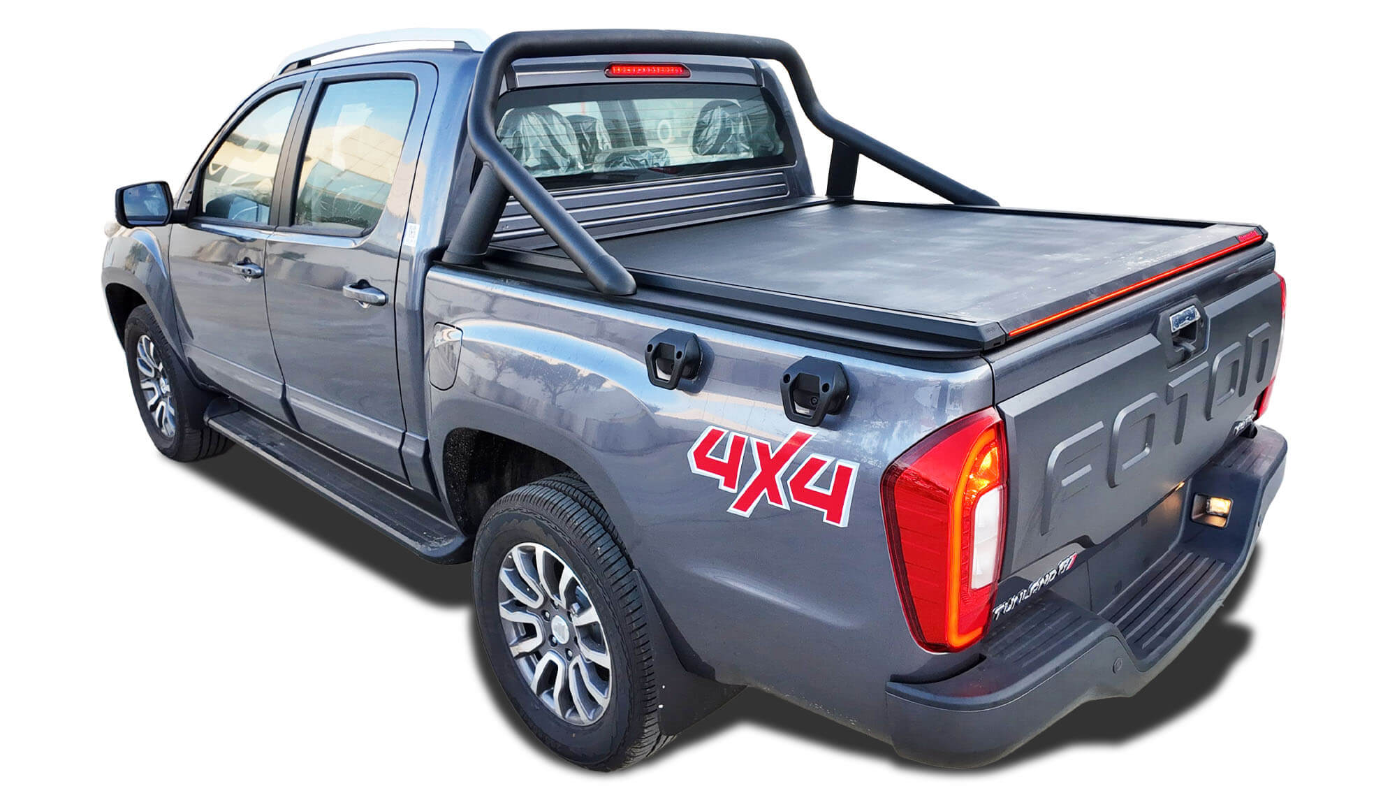 Tessera Roll+ Laderaumabdeckung "Basic" für Foton Tunland G7 2019+ mit OEM Rollbar TESS 14401 ROLL black matt