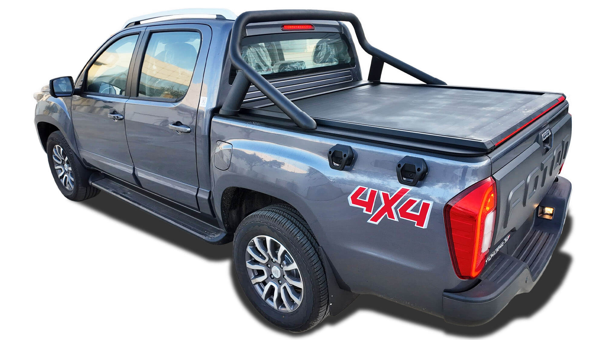 Tessera Roll+ Laderaumabdeckung "Basic" für Foton Tunland G7 2019+ mit OEM Rollbar TESS 14401 ROLL black matt