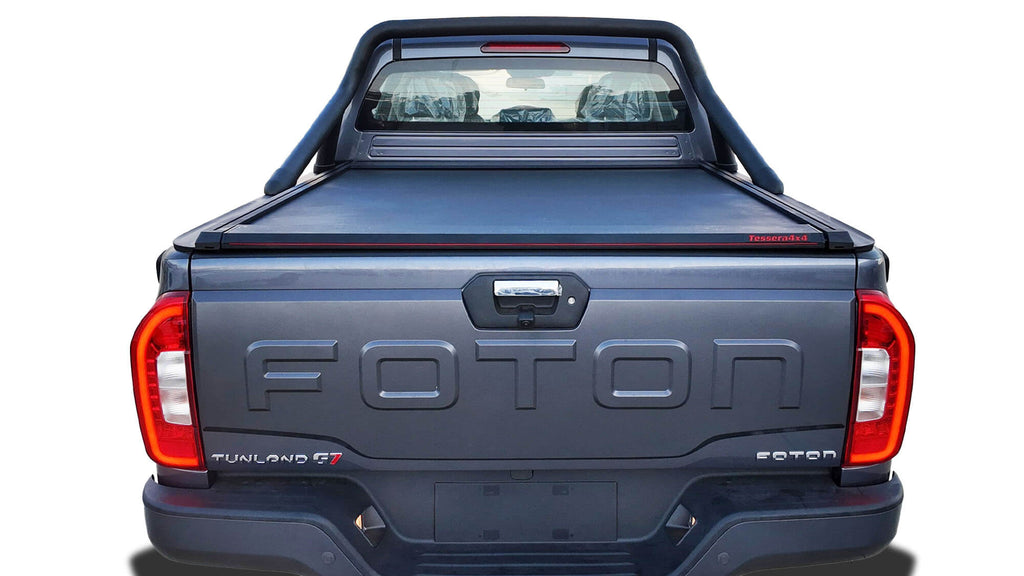 Laderaumabdeckung Tessera SE für Foton Tunland G7 2019+ mit OEM Rollbar TESS 15401 SE black matt